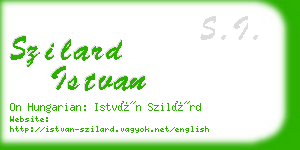 szilard istvan business card